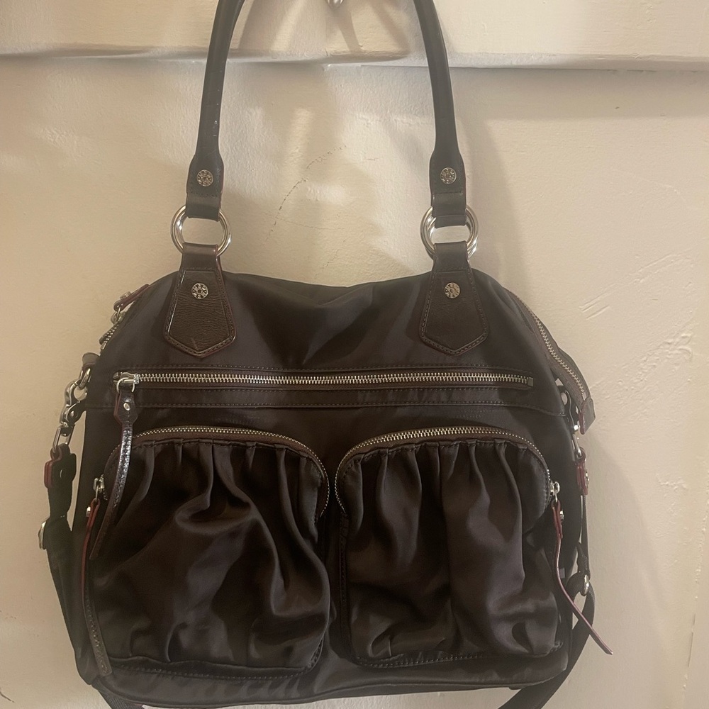 MZ Wallace Jane Dark Brown Shoulder Bag
